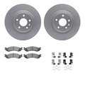 Dynamic Friction Co 4212-54004, Geospec Rotors with Heavy Duty Brake Pads includes Hardware, Silver 4212-54004